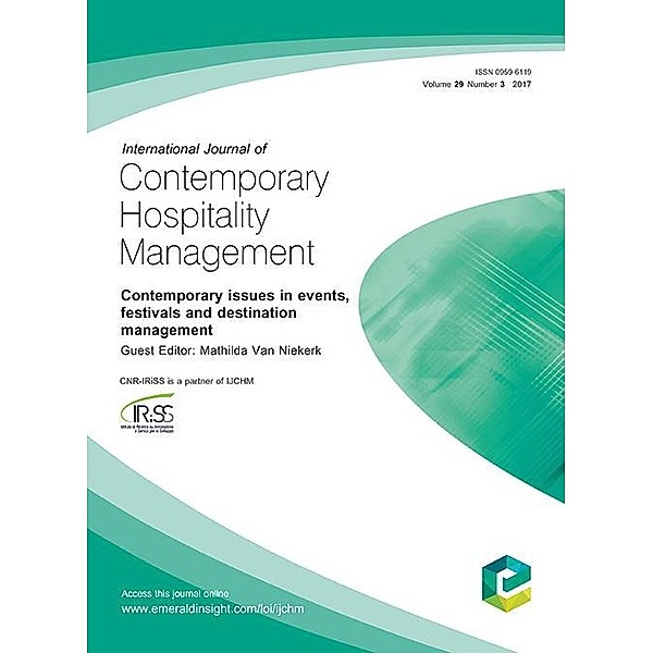 Contemporary issues in events, festivals and destination management