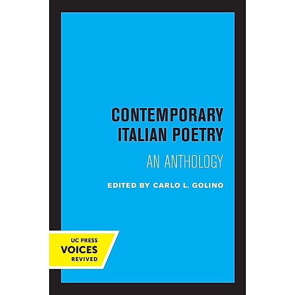 Contemporary Italian Poetry, Carlo L. Golino