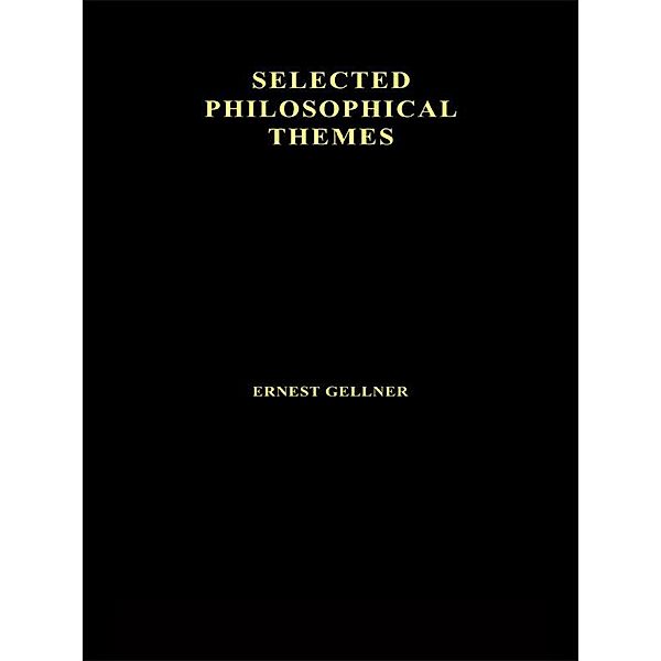 Contemporary Thought and Politics, Ernest Gellner