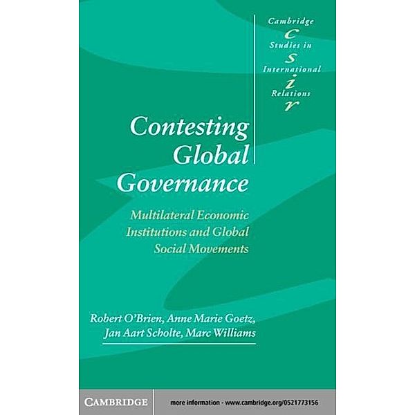 Contesting Global Governance, Robert O'Brien