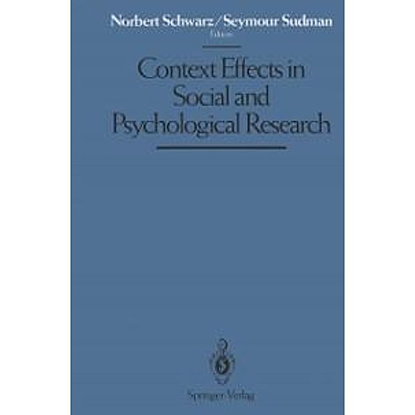 Context Effects in Social and Psychological Research