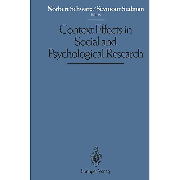 Context Effects in Social and Psychological Research