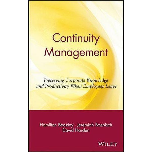 Continuity Management, Hamilton Beazley, Jeremiah Boenisch, David Harden