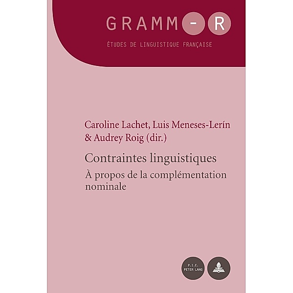 Contraintes linguistiques / GRAMM-R Bd.38