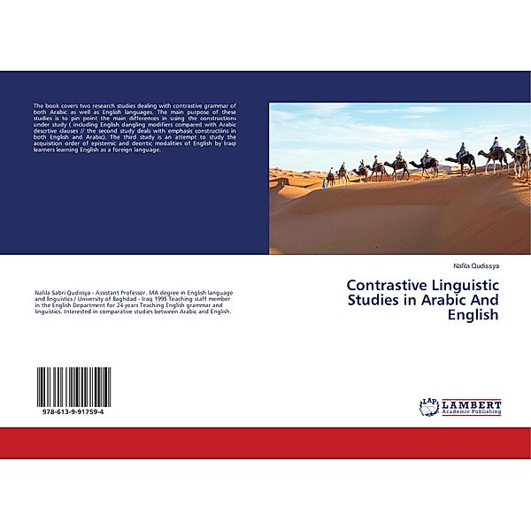 Contrastive Linguistic Studies in Arabic And English, Nafila Qudissya