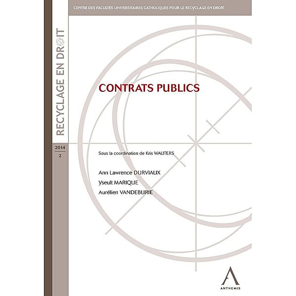 Contrats publics, Collectif, Anthemis