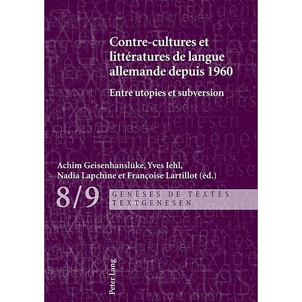 Contre-cultures et littératures de langue allemande depuis 1960