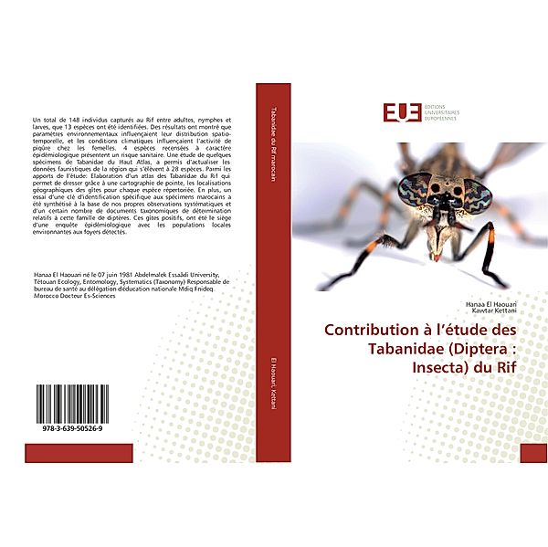 Contribution à l'étude des Tabanidae (Diptera : Insecta) du Rif, Hanaa El Haouari, Kawtar Kettani