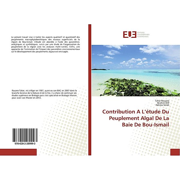 Contribution A L'étude Du Peuplement Algal De La Baie De Bou-Ismail, Tahar Rouane, Ibrahim Drif, Halima Seridi