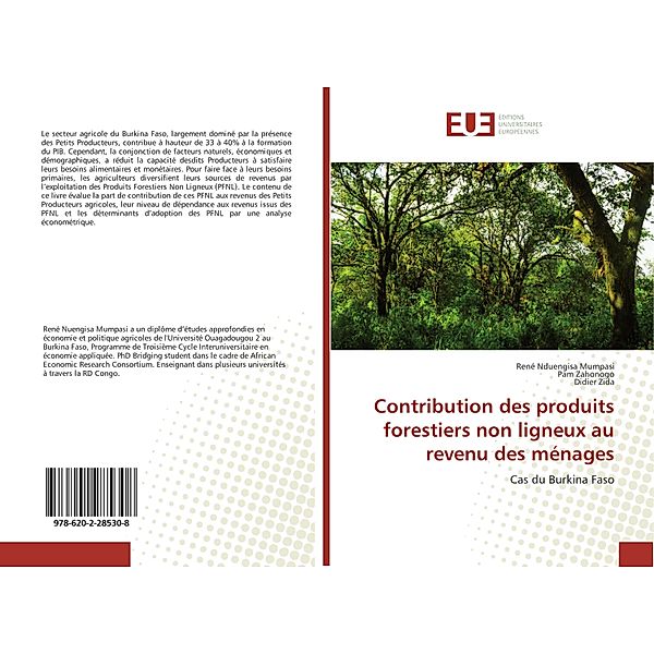 Contribution des produits forestiers non ligneux au revenu des ménages, René Nduengisa Mumpasi, Pam Zahonogo, Didier Zida