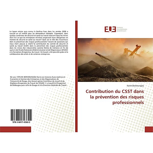 Contribution du CSST dans la prévention des risques professionnels, Karim Bonkoungou