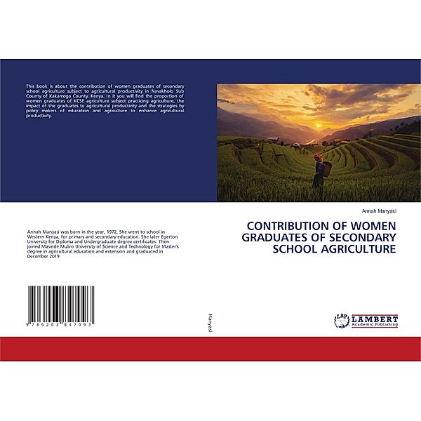 CONTRIBUTION OF WOMEN GRADUATES OF SECONDARY SCHOOL AGRICULTURE, Annah Manyasi