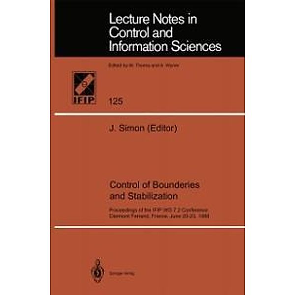 Control of Boundaries and Stabilization / Lecture Notes in Control and Information Sciences Bd.125