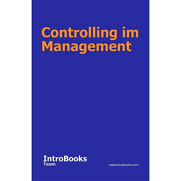 Controlling im Management, IntroBooks Team