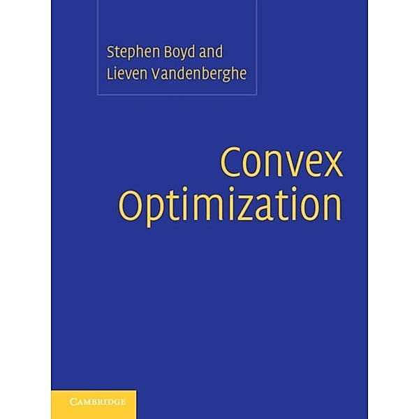 Convex Optimization, Stephen Boyd