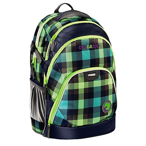 Coocazoo Rucksack EvverClevver, Checky Sharp Green