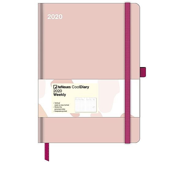 Cool Diary Antique Pink/Brush Strokes 2020