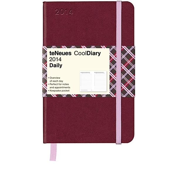 Cool Diary Daily small Brick Red/Chequered Brown 2014