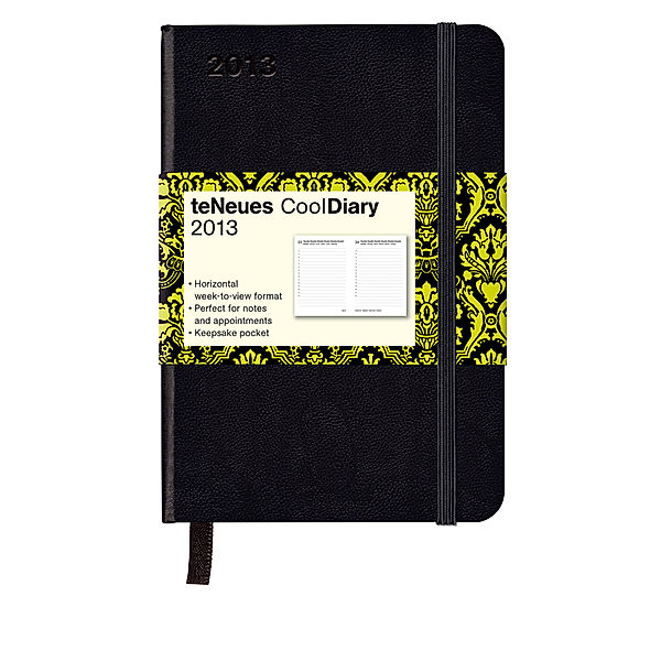 Cool Diary, Tageskalender klein, Black/Baroque Green/Black 2013