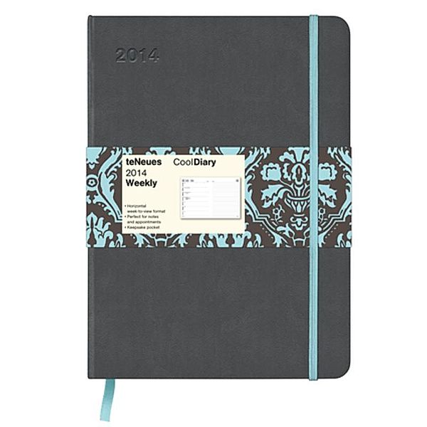 Cool Diary Weekly medium Grey/Baroque Grey/Petrol 2014