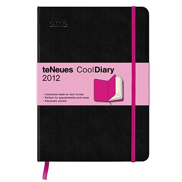 Cool Diary, Wochenkalender groß, Black/Neon Pink 2012