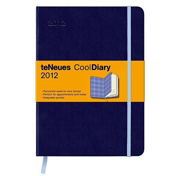 Cool Diary, Wochenkalender groß, Dark Blue/Squares Blue 2012