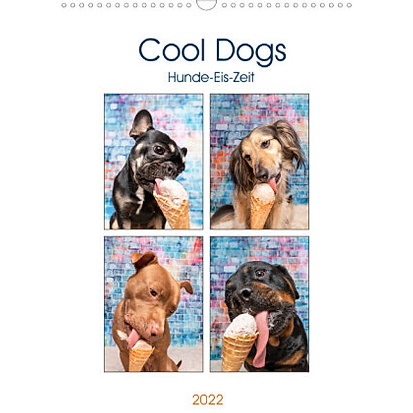 Cool Dogs - Hunde-Eis-Zeit (Wandkalender 2022 DIN A3 hoch), Sonja Teßen