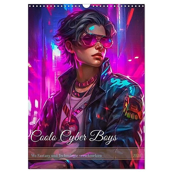Coole Cyber Boys (Wandkalender 2024 DIN A3 hoch), CALVENDO Monatskalender, Steffen Gierok-Latniak