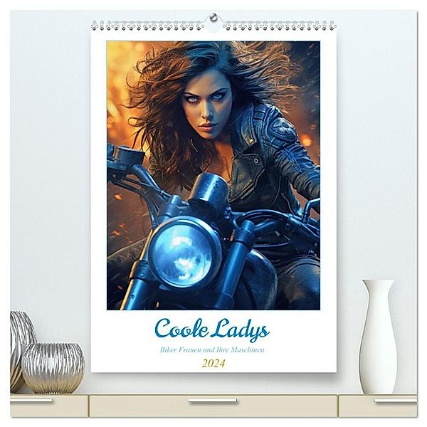Coole Ladys (hochwertiger Premium Wandkalender 2024 DIN A2 hoch), Kunstdruck in Hochglanz, Steffen Gierok-Latniak