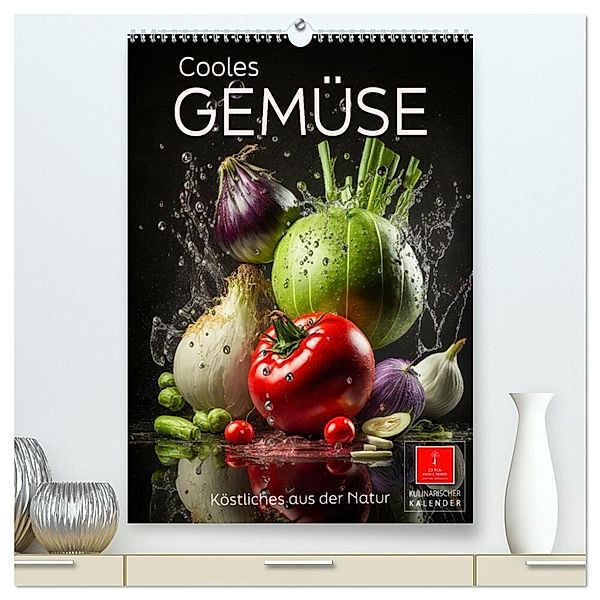 Cooles Gemüse (hochwertiger Premium Wandkalender 2024 DIN A2 hoch), Kunstdruck in Hochglanz, Peter Roder