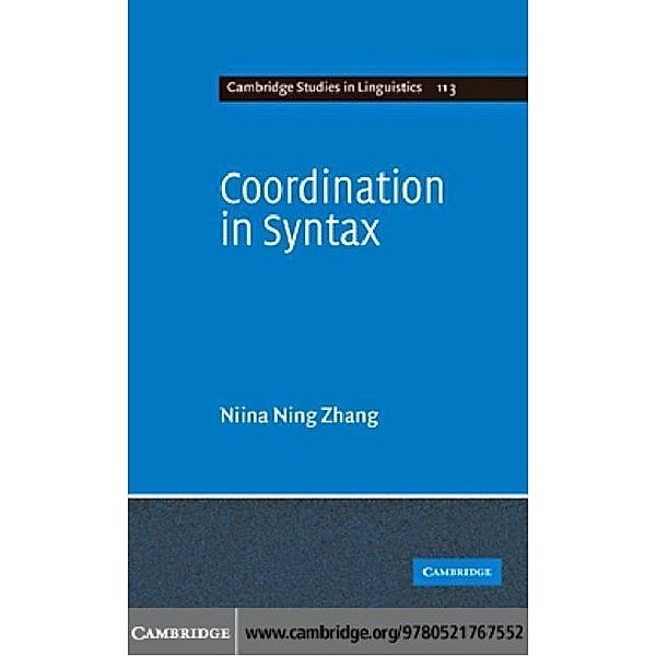 Coordination in Syntax, Niina Ning Zhang