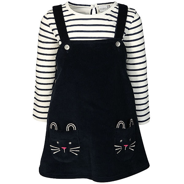 happy girls Cord-Latzrock mit Shirt CAT in navy