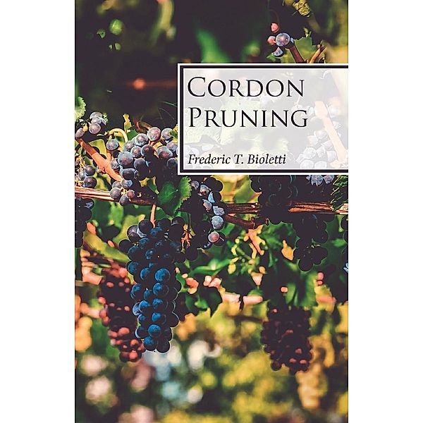 Cordon Pruning, Frederic T. Bioletti