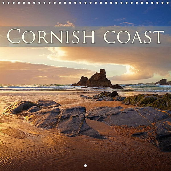 Cornish coast (Wall Calendar 2023 300 × 300 mm Square), photoplace