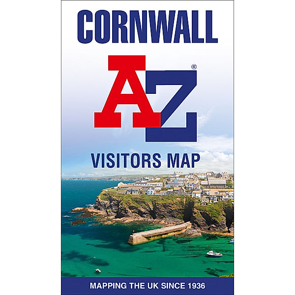 Cornwall A-Z Visitors Map, A-Z maps