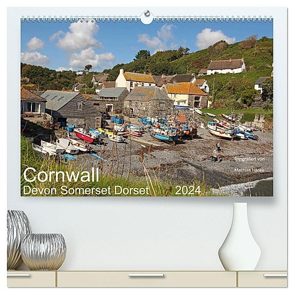 Cornwall - Devon Somerset Dorset (hochwertiger Premium Wandkalender 2024 DIN A2 quer), Kunstdruck in Hochglanz, www.MatthiasHanke.de