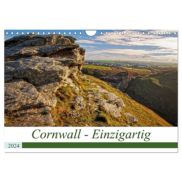 Cornwall - Einzigartig (Wandkalender 2024 DIN A4 quer), CALVENDO Monatskalender, Manuela Steinbach