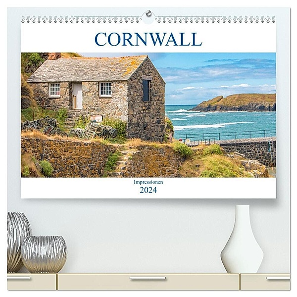 Cornwall Impressionen (hochwertiger Premium Wandkalender 2024 DIN A2 quer), Kunstdruck in Hochglanz, pixs:sell