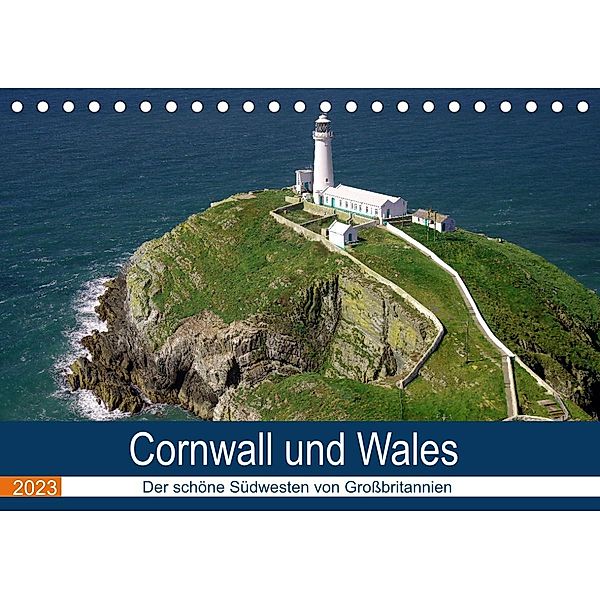 Cornwall und Wales (Tischkalender 2023 DIN A5 quer), Reinhard Pantke