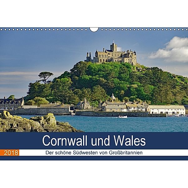 Cornwall und Wales (Wandkalender 2018 DIN A3 quer), Reinhard Pantke