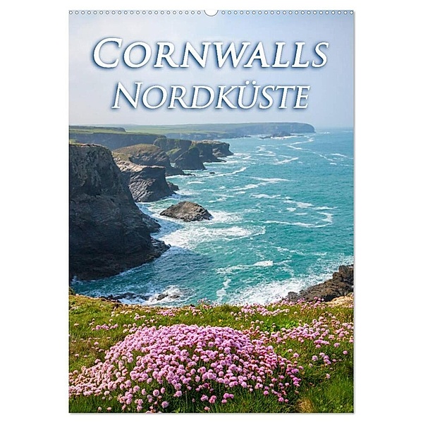 Cornwalls Nordküste (Wandkalender 2024 DIN A2 hoch), CALVENDO Monatskalender, Silvio Schoisswohl