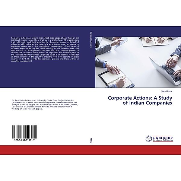Corporate Actions: A Study of Indian Companies, Swati Mittal