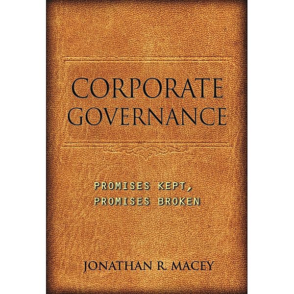 Corporate Governance, Jonathan R. Macey