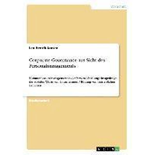 Corporate Governance aus Sicht des Personalmanagements, Leo Henrik Jansen