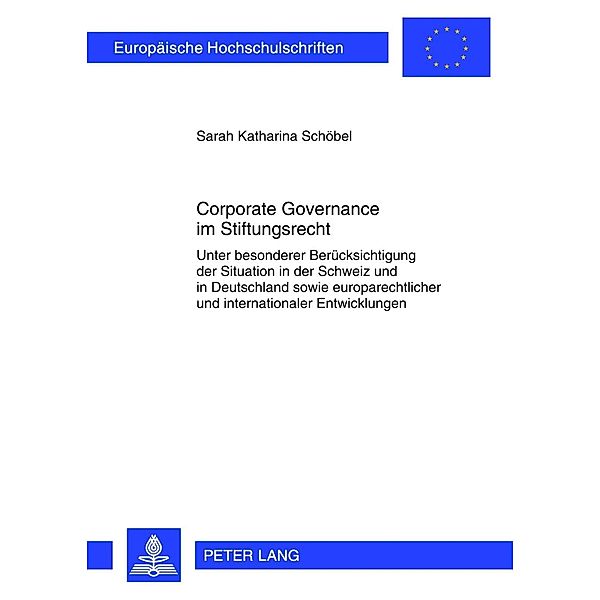 Corporate Governance im Stiftungsrecht, Sarah Katharina Schobel