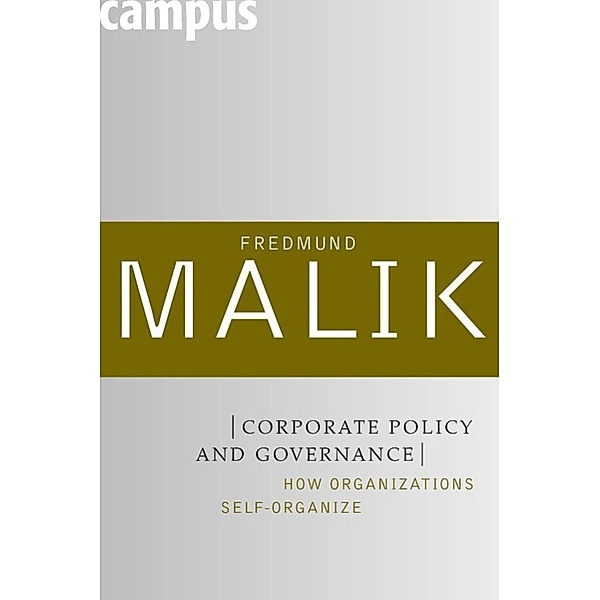 Corporate Policy and Governance, Fredmund Malik