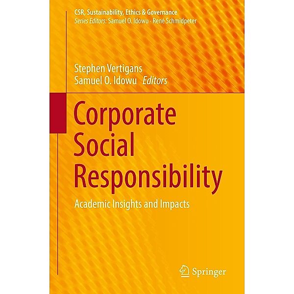 Corporate Social Responsibility / CSR, Sustainability, Ethics & Governance