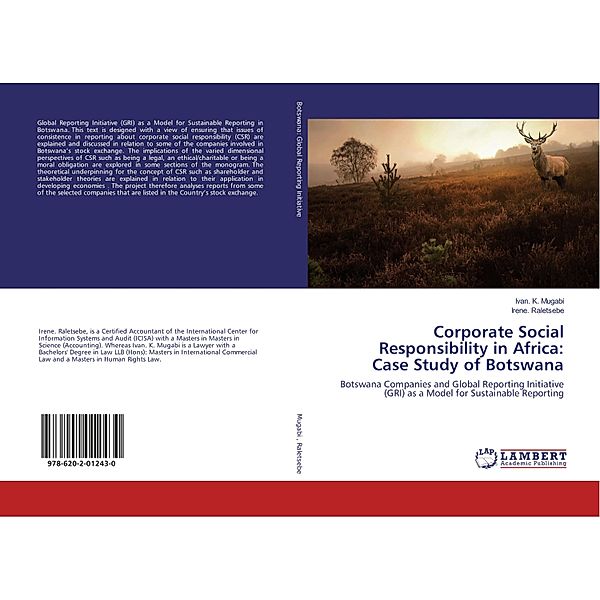 Corporate Social Responsibility in Africa: Case Study of Botswana, Ivan. K. Mugabi, Irene. Raletsebe