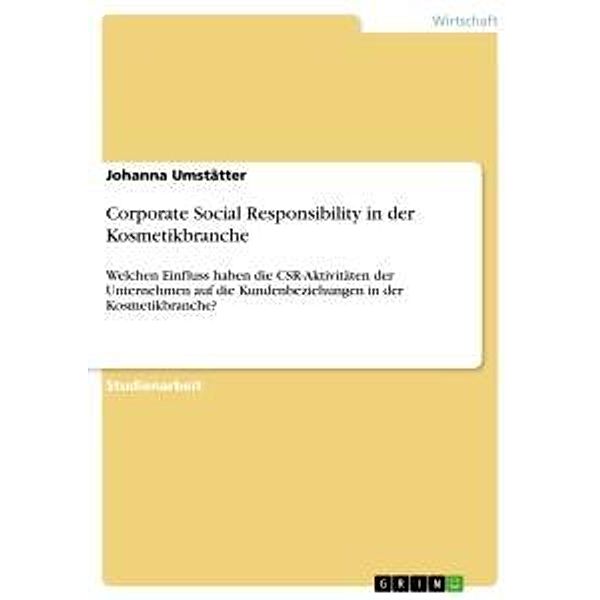 Corporate Social Responsibility in der Kosmetikbranche, Johanna Umstätter