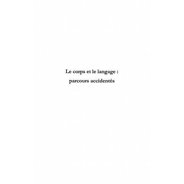 Corps et le langage / Hors-collection, Collectif
